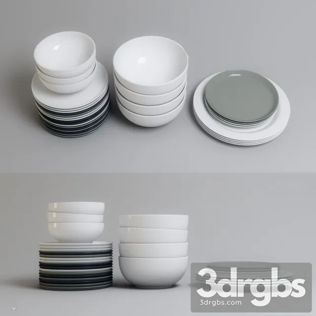 Ware Set 02 3D Model Free