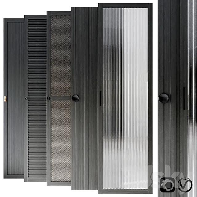 Waredrobe doors collection 3DModel