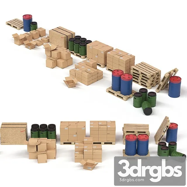 Warehouse kit 3D Model Free