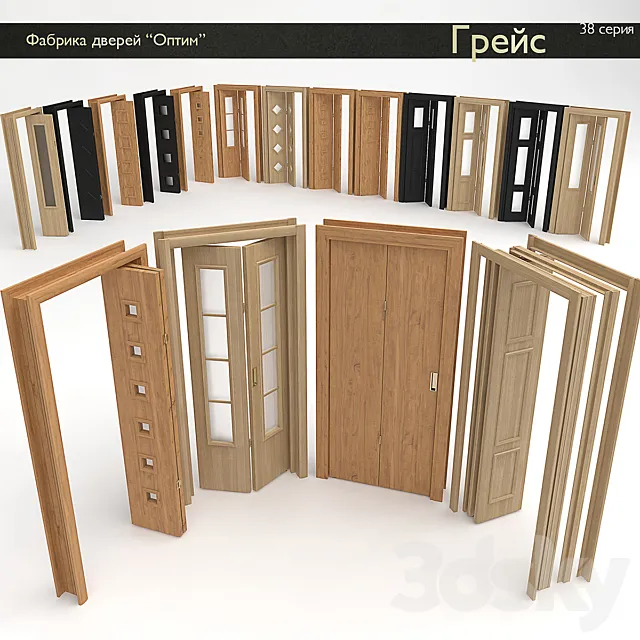 Warehouse screen door "Optima" ("Grace") 3DModel