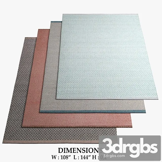 Warli rugs 414 3D Model Free