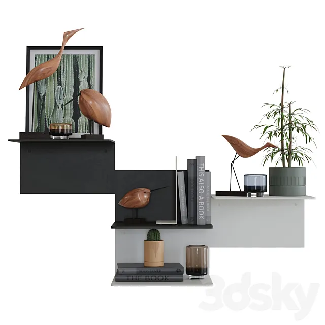 Warm_Nordic_Decor_Set_01 3DModel