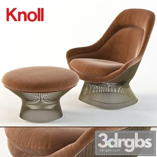 Warren Platner Easy Armchair 3D Model Free