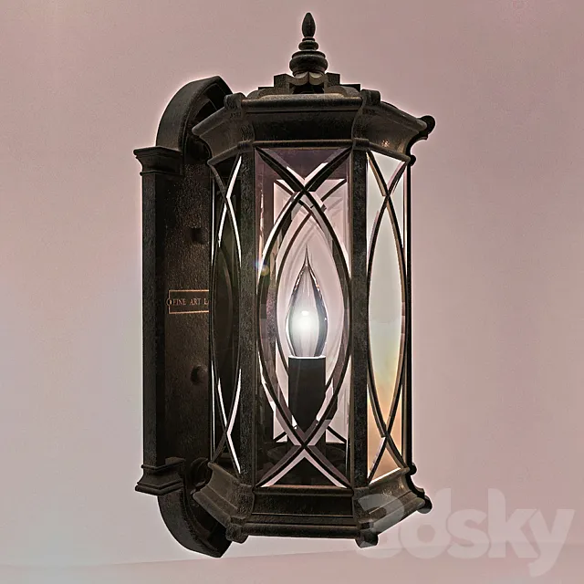 Warwickshire Outdoor Wall Mount 612681ST 3D Model