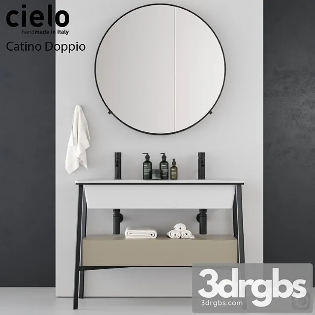 Wash Basin Ceramica Cielo Catino Doppio 3D Model Free