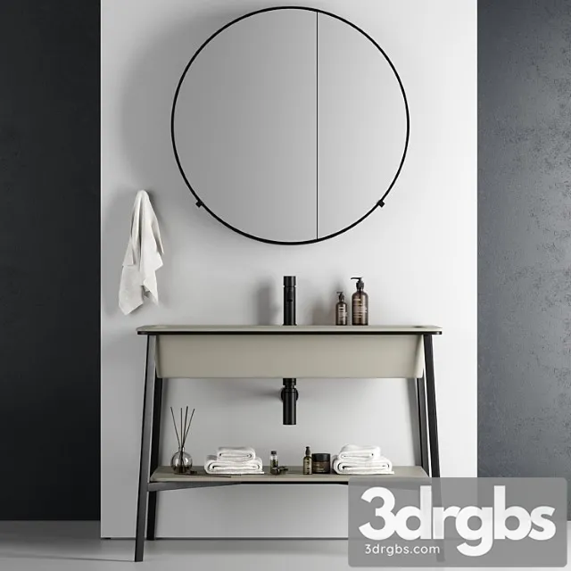 Wash Basin Ceramica Cielo Catino Rettangolare 3D Model Free