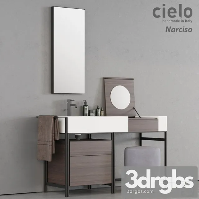 Wash Basin Ceramica Cielo Narciso 3D Model Free