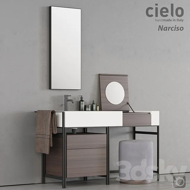 Wash Basin Ceramica Cielo Narciso 3D Model