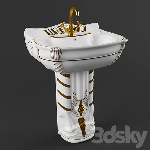 Wash basin Majesty 3D Model