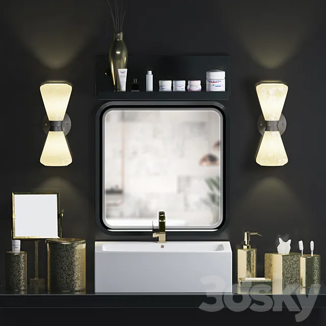 WASH BASIN SET 2 3DModel