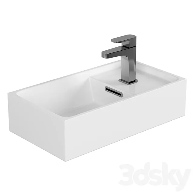 Wash-hand basin Cersanit Crea 40 3D Model
