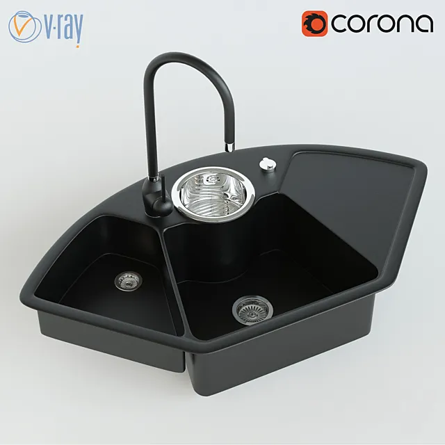Wash Solo Corner 3DModel