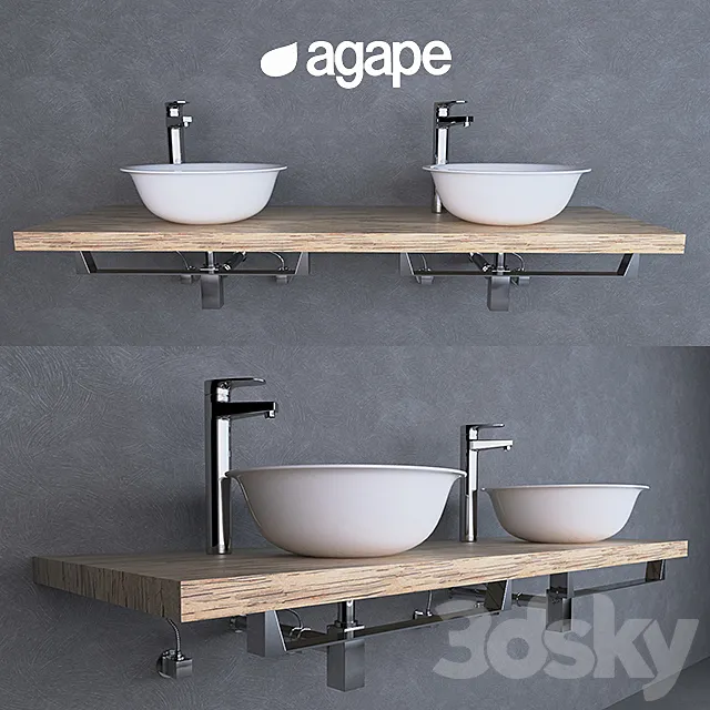 washbasin Agape 3DModel