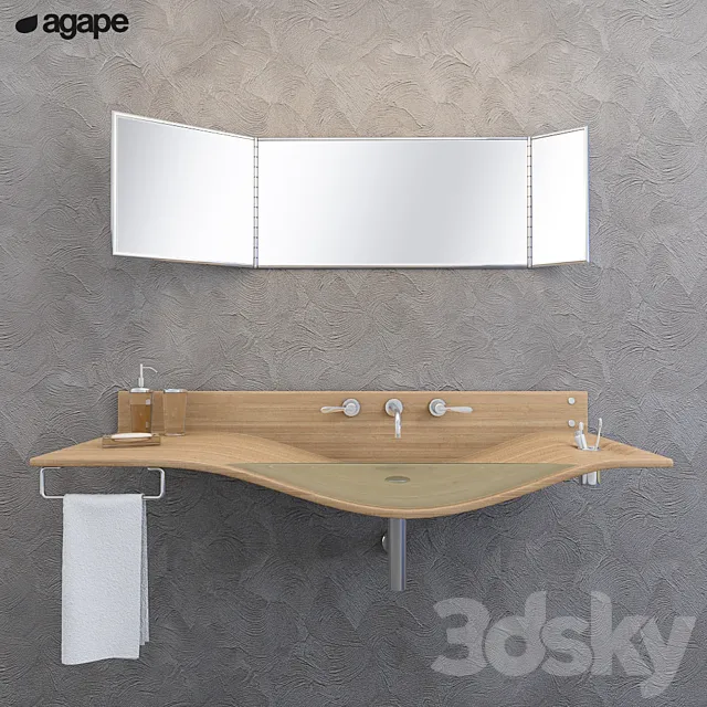 Washbasin Agape | Gabbiano 3DModel