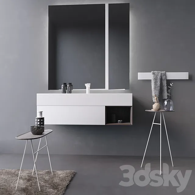 Washbasin and decor Inbani Labo. 3D Model