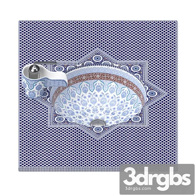 Washbasin and Faucet Kohler Marrakech 1 3D Model Free