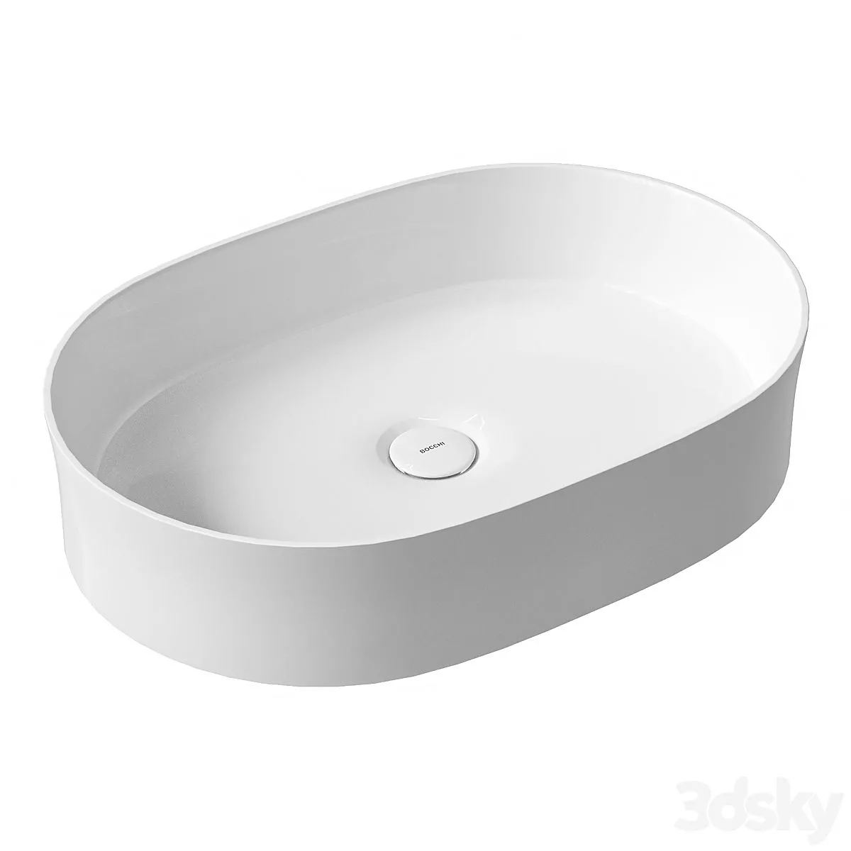 Washbasin BOCCHI Sottile Slim Line 1521-001-0125 3D Model