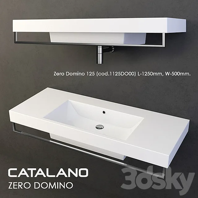 washbasin Catalano Zero Domino (set) 3DModel