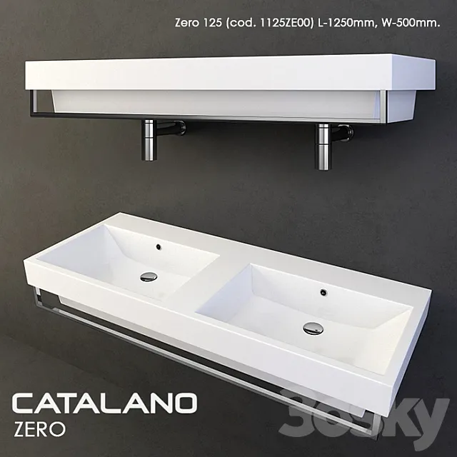 washbasin Catalano Zero (set) 3DModel