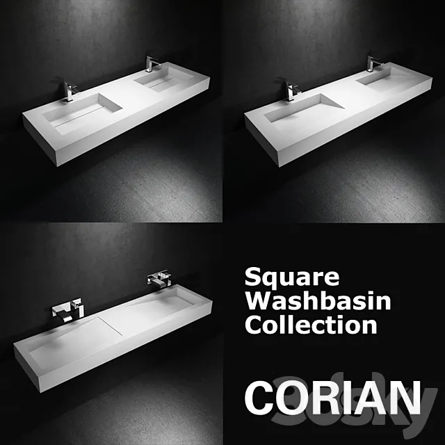 Washbasin Collection 3D Model