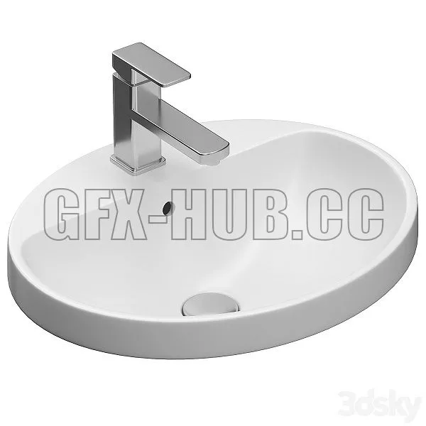 Washbasin Geberit VariForm 3D Model