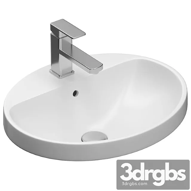 Washbasin Geberit VariForm 3D Model Free
