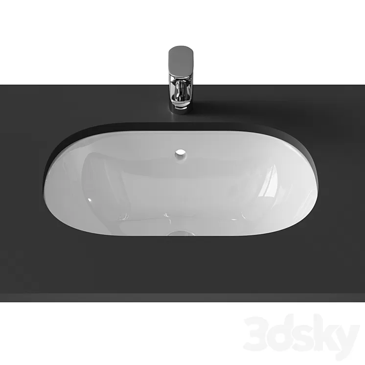 Washbasin Ideal Standard Connect E504801 55 cm 3D Model
