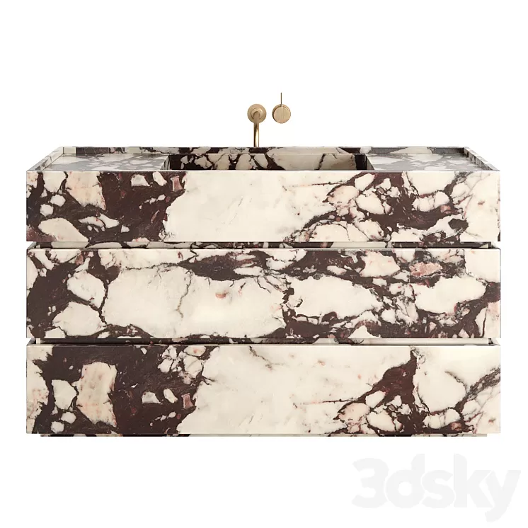Washbasin Ilgranito ALEXIS with mixer 3D Model
