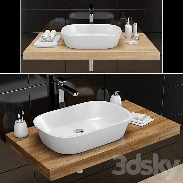 Washbasin RAVAK | Ceramic O 3D Model