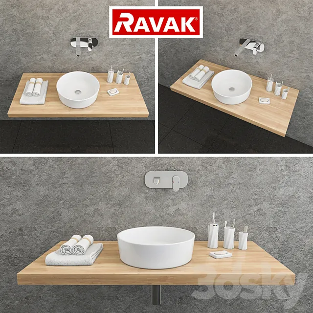 Washbasin RAVAK | Moon 1 3DModel