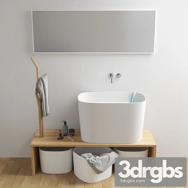 Washbasin RexA Design Fonte 3D Model Free