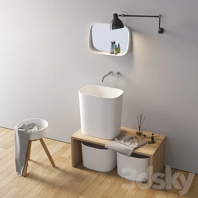 Washbasin Rexa Design Fonte 3DModel