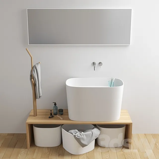 Washbasin Rexa Design Fonte 3DModel
