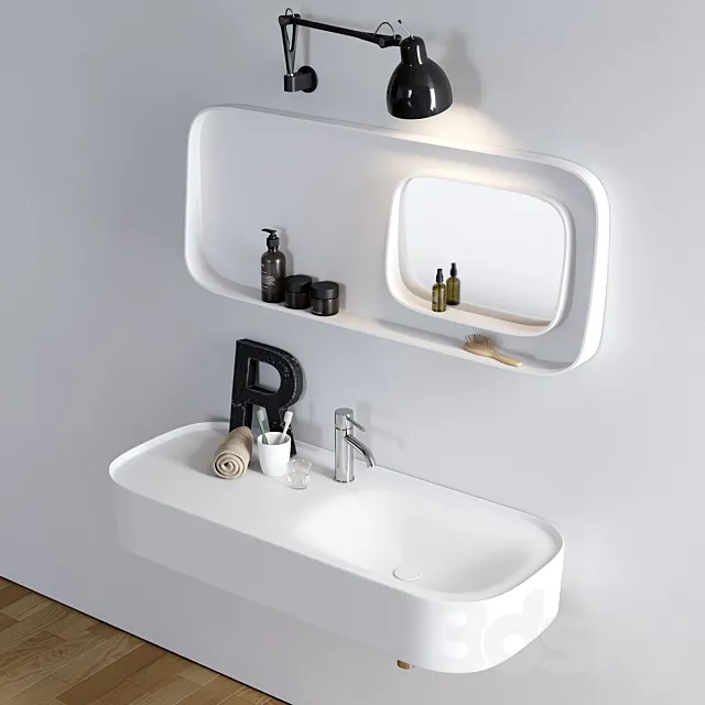 Washbasin Rexa Design Fonte 3DModel
