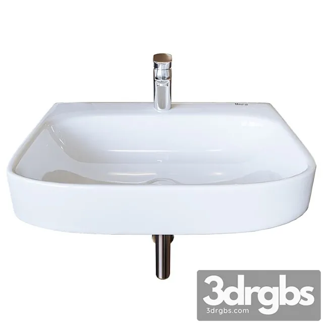 Washbasin Roca Debba 60x48 Cm Wall Hung 32799400Y 3D Model Free