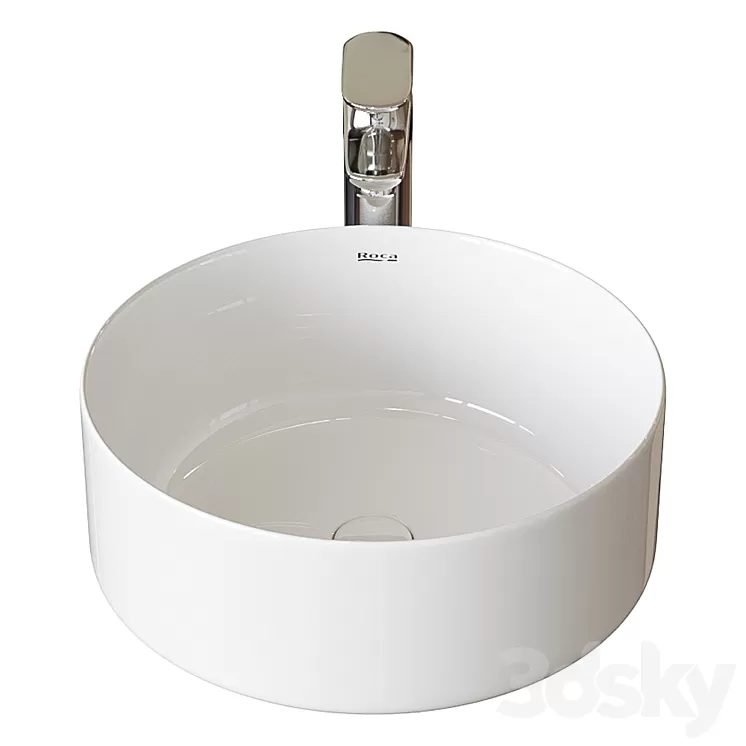 Washbasin Roca Inspira Round 37x37 cm surface mounted 327523000 3D Model
