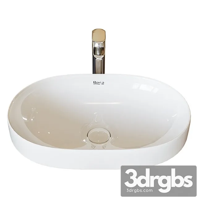Washbasin roca inspira round 55x37 cm, surface mounted 327527000