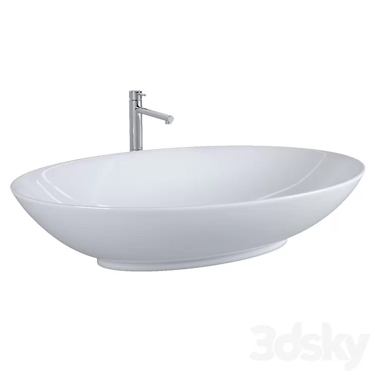 Washbasin Scarabeo Neck (8045) 3D Model Free