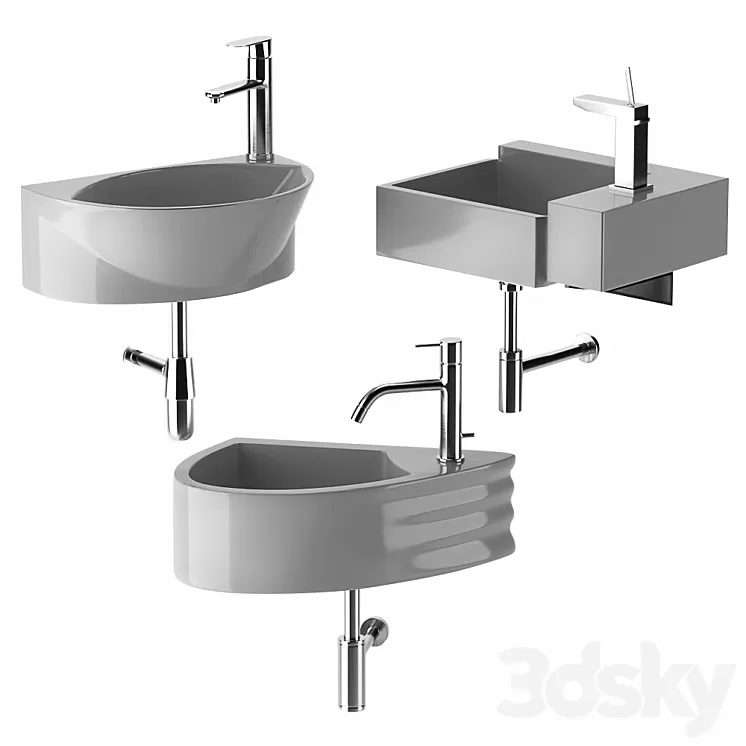 Washbasin set 10 3D Model