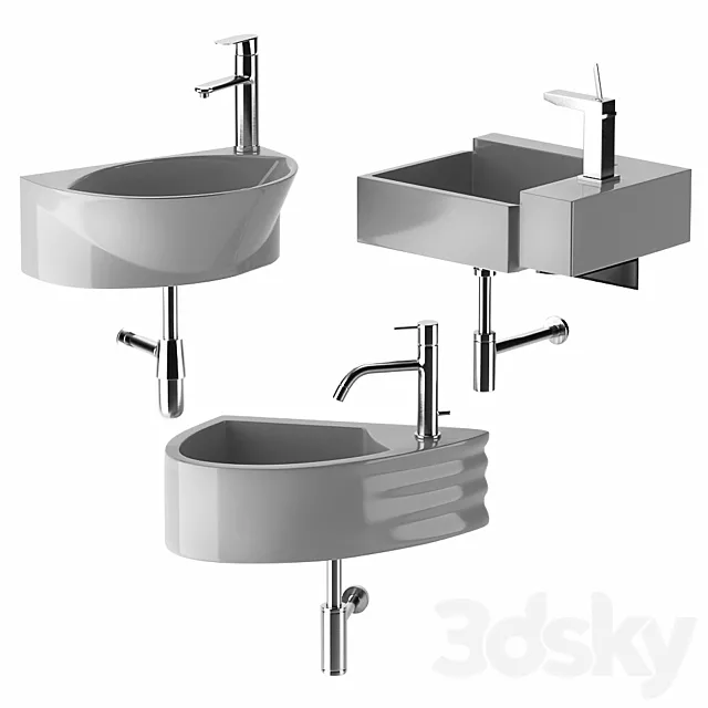 Washbasin set 10 3DModel