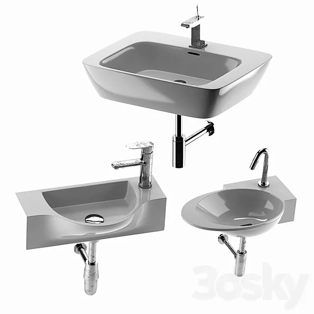 Washbasin set 9 3D Model