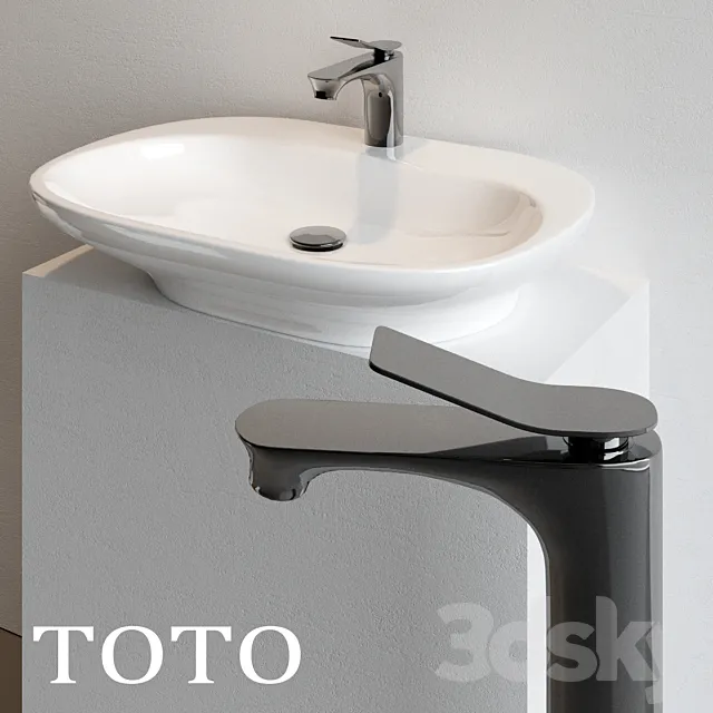 Washbasin TOTO (corona + vray) 3DModel