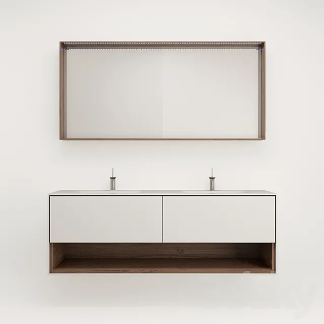 Washbasin with mirror Oasis Frame 3DModel