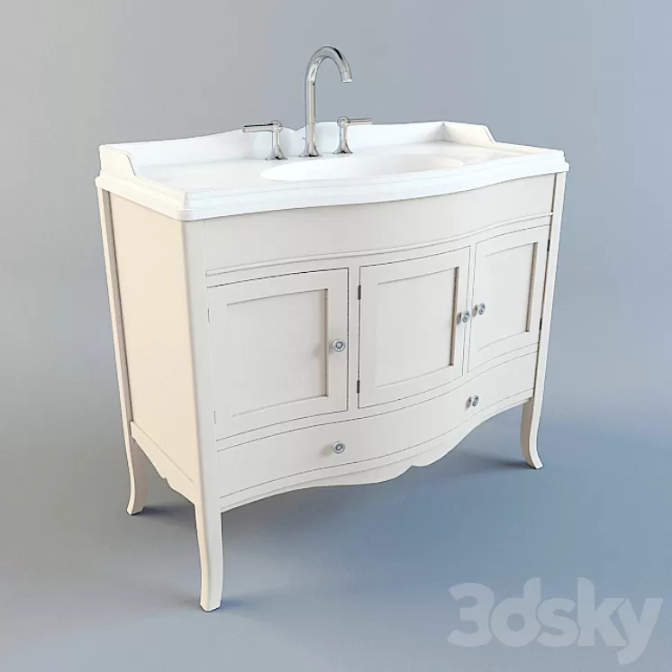 Washbasin with pedestal from SIMAS 3D Model