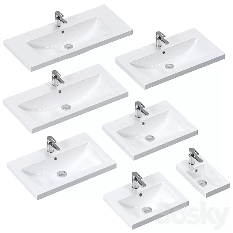 Washbasins Cersanit COMO 3D Model