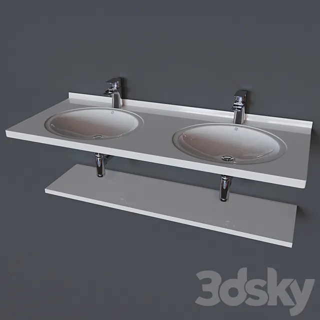Washbasins Color-Style Prima 140 3D Model