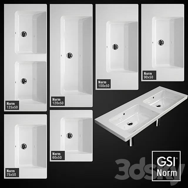Washbasins GSI Normal 3DModel