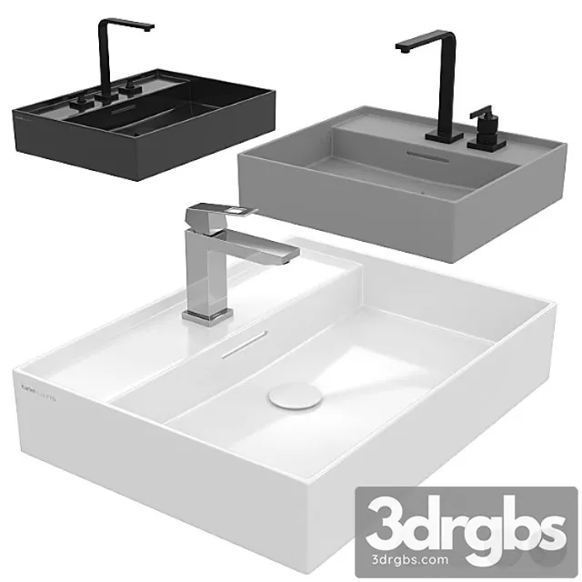 Washbasins Laufen Kartell 3D Model Free