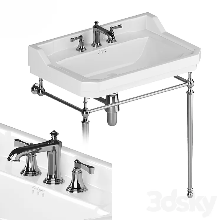 Washbowl Burlington Edwardian 3D Model