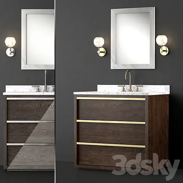 WASHER Bezier RH 22120464 (3 colors) 3D Model